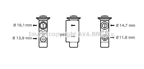 AVA QUALITY COOLING Расширительный клапан, кондиционер BW1085
